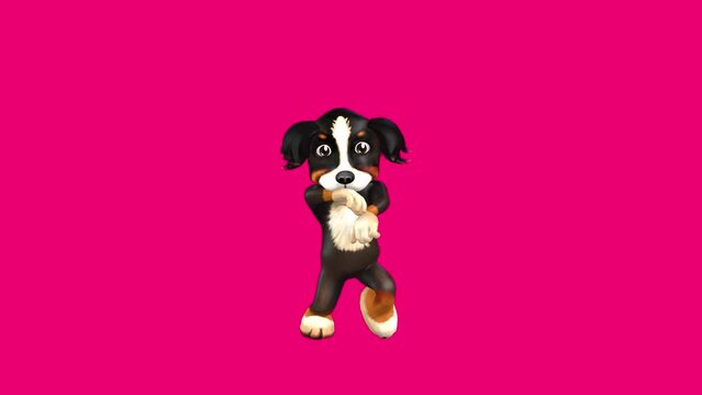 Fun Dog 3D Dance series seamless loop