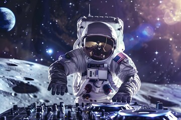 astronaut dj throws a party on another planet dj cons