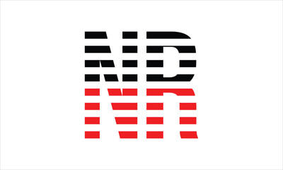 NR three initial letter iconic line negative space minimal logo design vector template. monogram, abstract, wordmark, business, typography, minimalist, brand, company, flat, modern, unique, simple