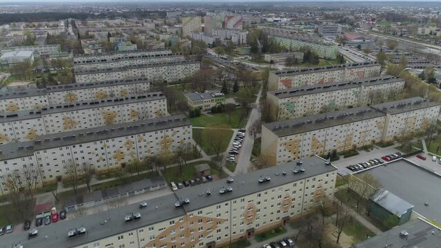 Beautiful Panorama Housing Estate Mielec Aerial View Poland