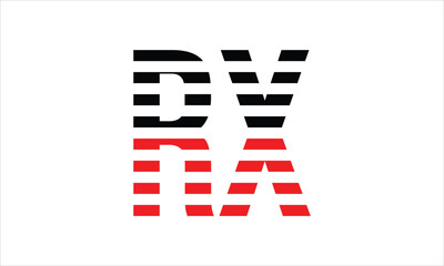 RX three initial letter iconic line negative space minimal logo design vector template. monogram, abstract, wordmark, business, typography, minimalist, brand, company, flat, modern, unique, simple