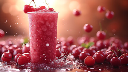 Cherry fruit water juice
