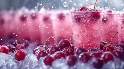 Cherry fruit water juice