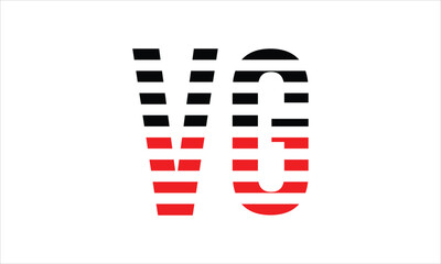 VG three initial letter iconic line negative space minimal logo design vector template. monogram, abstract, wordmark, business, typography, minimalist, brand, company, flat, modern, unique, simple