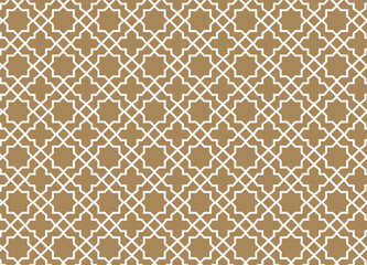 Abstract seamless pattern in Arabian style vector background