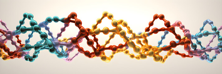 Intricate 3D Representation of DNA Molecular Structure within a Cellular Environment