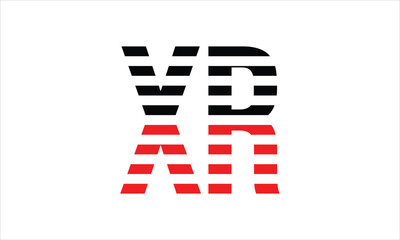 XR three initial letter iconic line negative space minimal logo design vector template. monogram, abstract, wordmark, business, typography, minimalist, brand, company, flat, modern, unique, simple