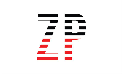 ZP three initial letter iconic line negative space minimal logo design vector template. monogram, abstract, wordmark, business, typography, minimalist, brand, company, flat, modern, unique, simple