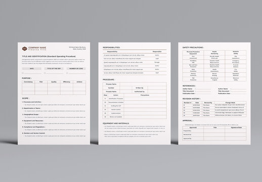 Standard Operating Procedure Template