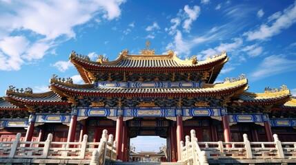 Fototapeta premium culture asia temple building illustration religion spiritual, ancient sacred, meditation prayer culture asia temple building