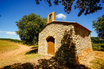 Hermitage. Montsec massif. Lleida.Pyrenean mountain range.Catalunya.Spain.