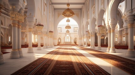 architecture city mosque building illustration prayer community, worship minaret, islamic faith...