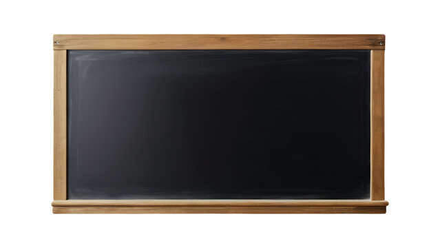Blank blackboard isolated on PNG transparent background