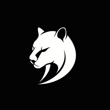 Cougar Head Minimalist Logo