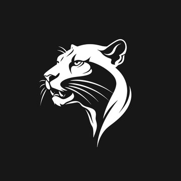 Cougar Head Minimalist Logo