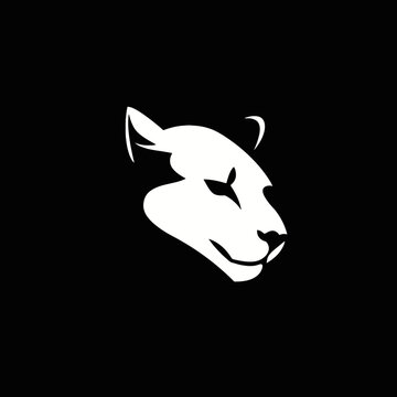 Cougar Head Minimalist Logo