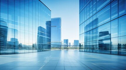 modern blue office building illustration design glass, corporate urban, business facade modern blue office building