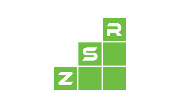 ZSR initial letter financial logo design vector template. economics, growth, meter, range, profit, loan, graph, finance, benefits, economic, increase, arrow up, grade, grew up, topper, company, scale