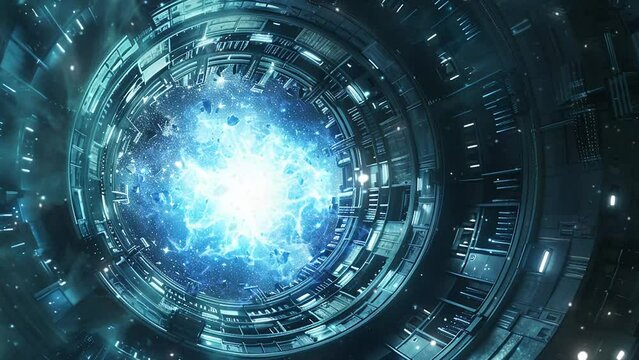 astral manifestation extraterrestrial presence. seamless looping overlay 4k virtual video animation background