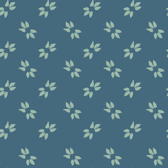 Simple floral background print with flowers vector
