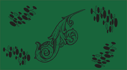 floral background with butterflies