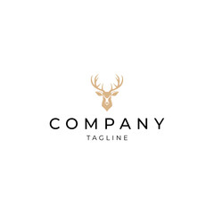 Obraz premium Deer logo vector icon design