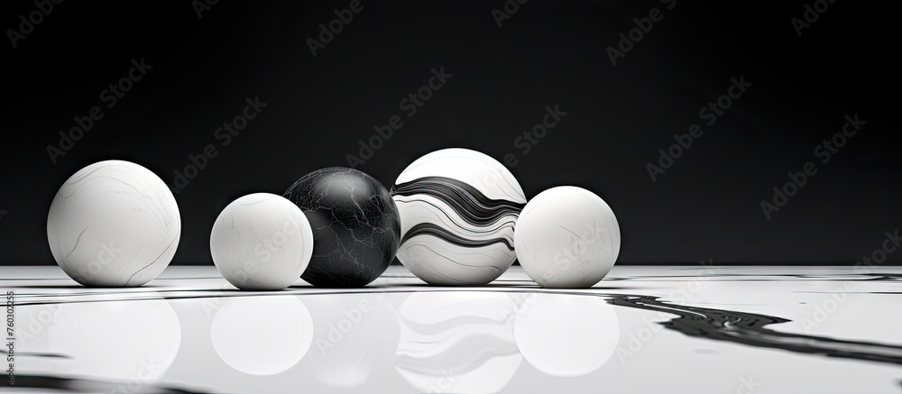 Aufkleber a variety of eggs in different sizes and colors displayed on a rustic wooden table
