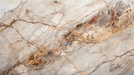 Fototapeta premium Elegant Marble Slab with Stunning Brown and White Veining Design, Luxurious Stone Texture Background