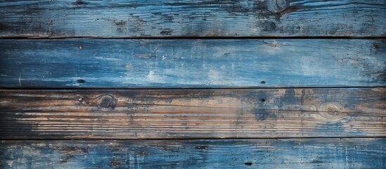 Rustic Blue Wood Texture with Weathered Surface for Backgrounds and Designs