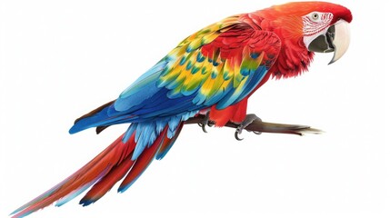 Fototapeta premium Beautiful colored macaw