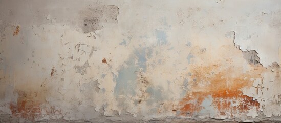 Urban Decay: A Grungy Wall Covered in a Layer of Old, Peeling Paint and Dust