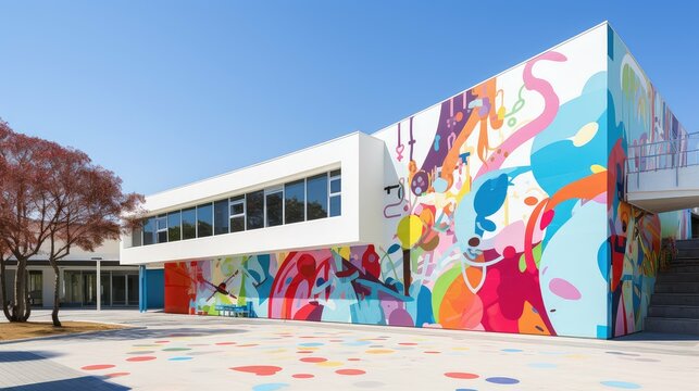 playground primary school building illustration library cafeteria, gymnasium auditorium, hallway restroom playground primary school building