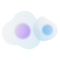Sunny Side Up Egg Dessert Food Beverages Glassmorphism UI Icon Sign and Symbol Design Illustrator Png Svg	