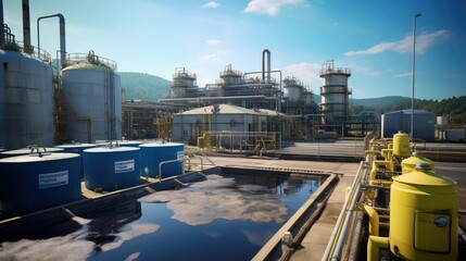 waste environmental chemical plant illustration s environment, hazardous production, safety regulations waste environmental chemical plant