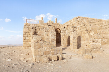 The ruins  of the central city - fortress of the Nabateans - Avdat, between Petra and the port of...