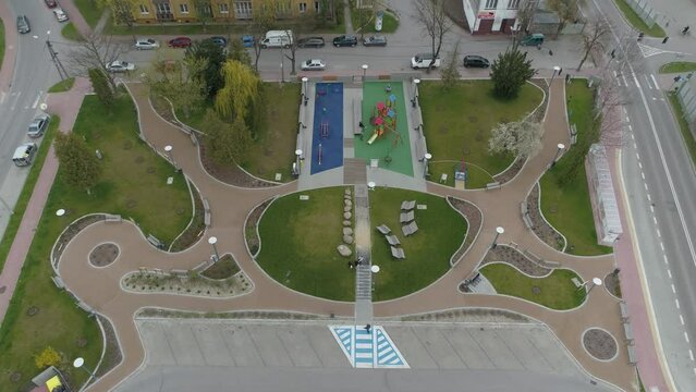 County Office Playfield Mielec Aerial View Poland
