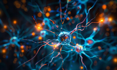 Unlocking Human Intelligence, Exploring Neuronal Activity and Cognitive Development - obrazy, fototapety, plakaty
