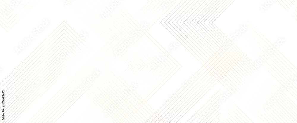 Poster Vector gold abstract Transparent background with white square and triangular pattern with gold geometric lines angles shapes.