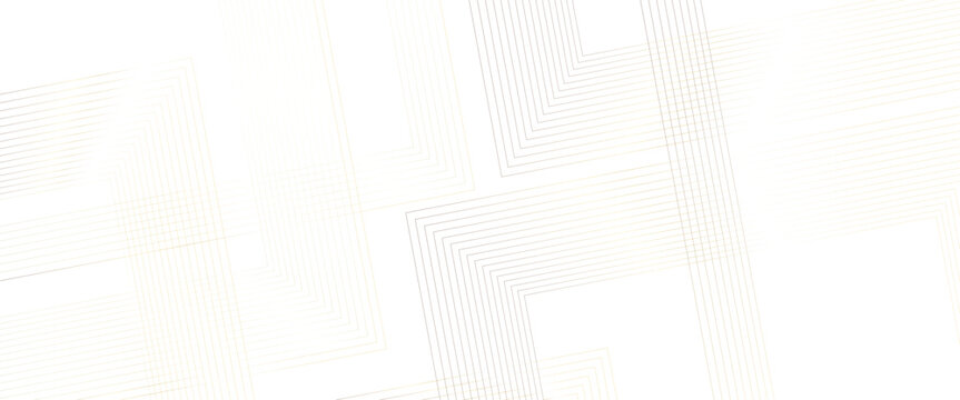 Vector gold abstract Transparent background with white square and triangular pattern with gold geometric lines angles shapes.