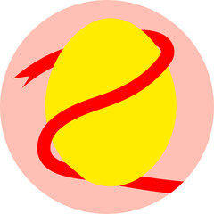 Easter Egg Block Flat Style