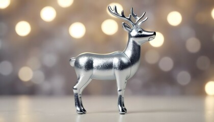Silver deer illustration 