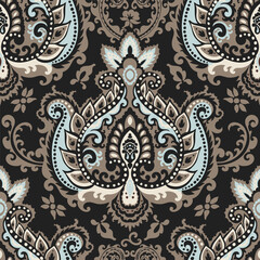 Damask style pattern for textile and decoration