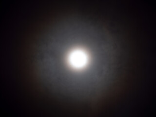 Moon Shining in a Large Radius