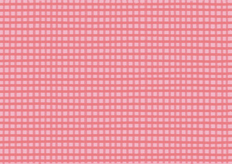赤　チェック　背景　パターン　手書き風	
