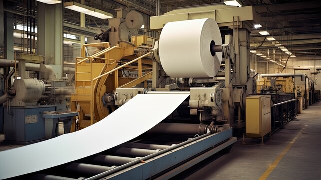 pulper equipment paper mill illustration refiner conveyor, dryer press, roll cutter pulper equipment paper mill