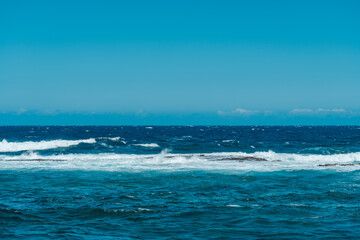 Lava flow at Punalu'u Black Sand Beach, Hawaii island / Big island.