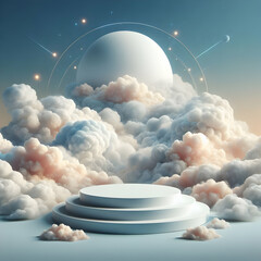 Photoreal 3D with Floating Podium in a Dreamy Cloud Setting (1).jpg