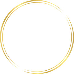 Vector of Christmas Gold Circle Border, Gold Circle Images, Gold Simple Circle Frame