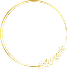 Gold Circle Images, Gold Simple Circle Frame, Gold Circle Border