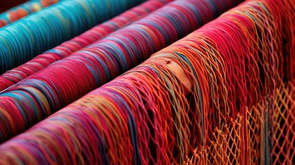 weave woven textile mill illustration thread design, weft cotton, silk wool weave woven textile mill - obrazy, fototapety, plakaty